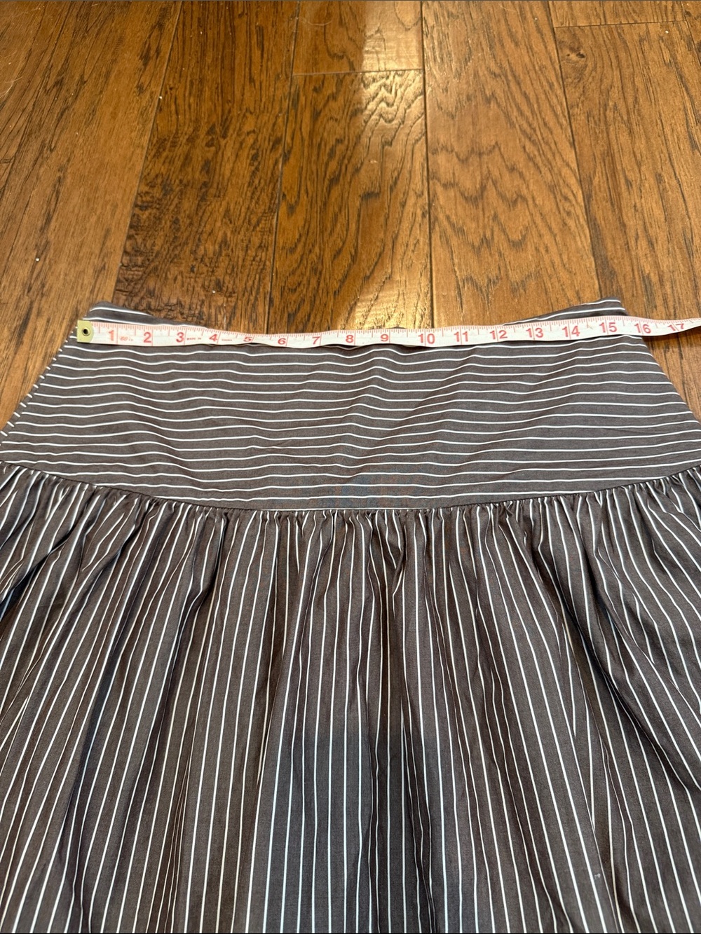 Gap Brown Stripe Poplin Two-Piece Crop Top & Full Skirt Set - Medium - Picture 7 of 14